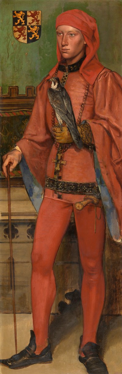 Jan III, książę Brabancji (olej na desce) autorstwa Jan August Hendrik Baron Leys