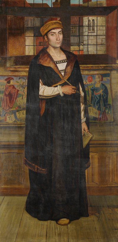 Malarz Quinten Massijs (olej na płótnie) autorstwa Jan August Hendrik Baron Leys
