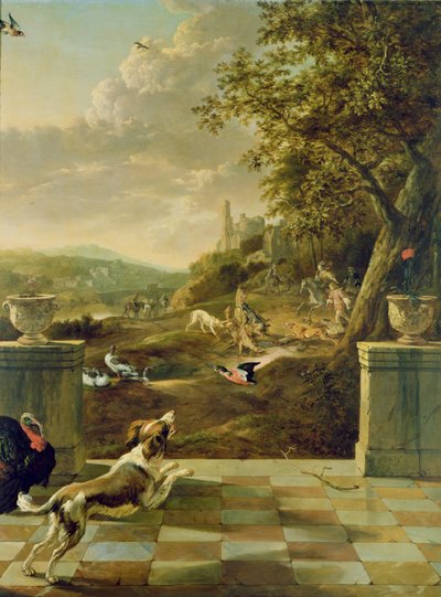 Scena polowania autorstwa Jan Baptist Weenix