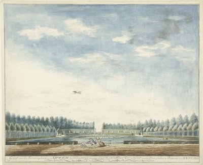 Ogród domu Offem, niedaleko Noordwijk Naprzeciw Tarasu, z domu w OFFEM by Noordwyk (tytuł na obiekcie) autorstwa Jan Baptist van Eeckhout
