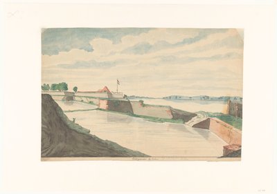 Fort Kraganoor w pobliżu Cochin autorstwa Jan Brandes (signed by artist)