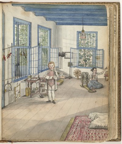 Syn Brandesa Johnny i niewolnica Flora kręcąca się, 1784 autorstwa Jan Brandes