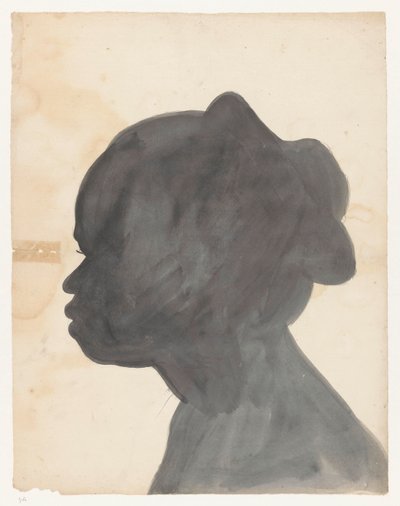 Silhouetportret van Sara autorstwa Jan Brandes