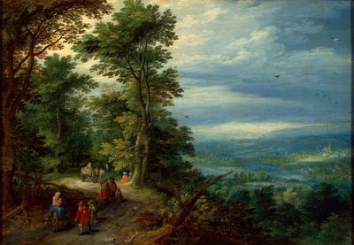 Skraj lasu Ucieczka do Egiptu, 1610. autorstwa Jan Brueghel the Elder