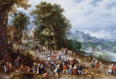 Targi flamandzkie autorstwa Jan Brueghel the Elder