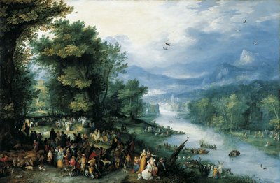 Krajobraz z młodym Tobiasem autorstwa Jan Brueghel the Elder