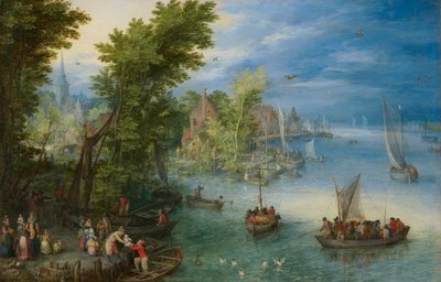 Krajobraz rzeczny autorstwa Jan Brueghel the Elder