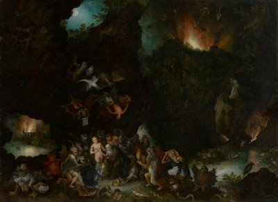 Kuszenie św. Antoniego autorstwa Jan Brueghel the Elder