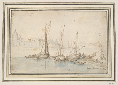 Widok na Ruhrort i Duisburg autorstwa Jan Brueghel the Elder