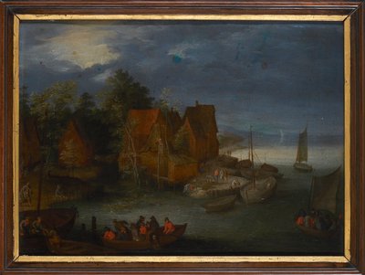 Wieś nad rzeką. autorstwa Jan Brueghel the Elder