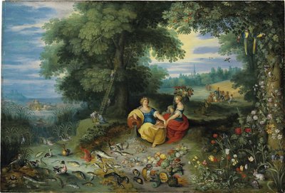 Alegoria wody i ziemi autorstwa Jan Brueghel the Younger