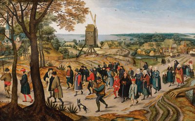 Procesja weselna, 1627. autorstwa Jan Brueghel the Younger
