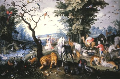 Zwierzęta wchodzące do Arki Noego autorstwa Jan Brueghel the Younger