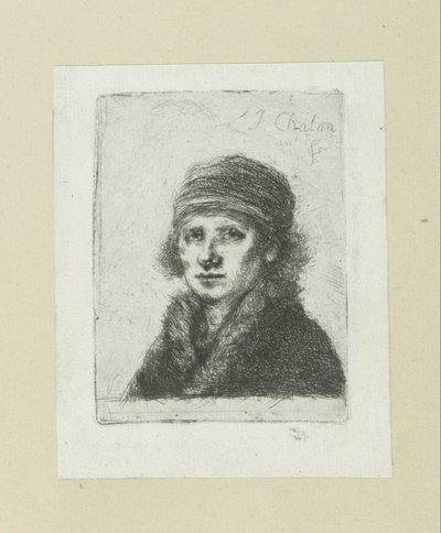 Człowiek Jonge stawia bontkraag The Compleat Work of Akwaforty Johna Chalon / Oeuvre Complette des Eaux Fortes par Jean Chalon (tytuł serii) autorstwa Jan Chalon
