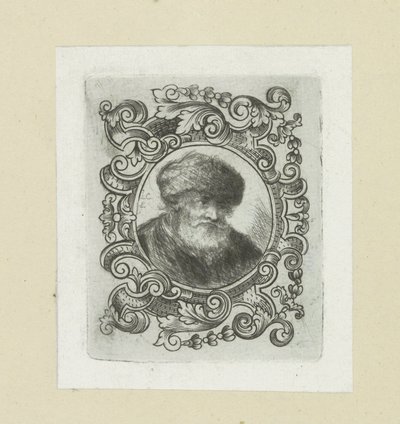 Mężczyzna Oude spotkał się z bonthoed w ornamentrand The Compleat Work of Akwaforty Johna Chalon / Oeuvre Complette des Eaux Fortes par Jean Chalon (tytuł serii) autorstwa Jan Chalon