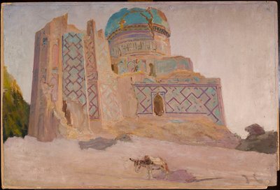 Meczet Bibi Chanum w Samarkandzie. Z podróży do Turkiestanu autorstwa Jan Ciągliński
