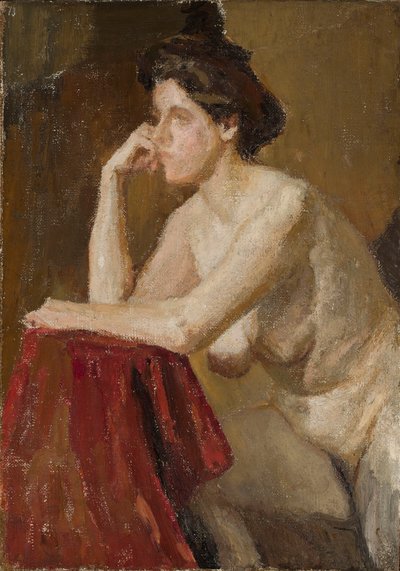 Modelka, studium autorstwa Jan Ciągliński