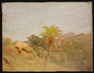 Palme auf Ceylon. Aus einer Reise nach Indien autorstwa Jan Ciągliński