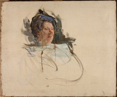 Portret Aliny Doré, śpiewaczki autorstwa Jan Ciągliński