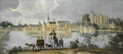 Zamek Frederiksborg, Kopenhaga, Dania, ok. 1590-1610 autorstwa Jan Claeszen van Wijck