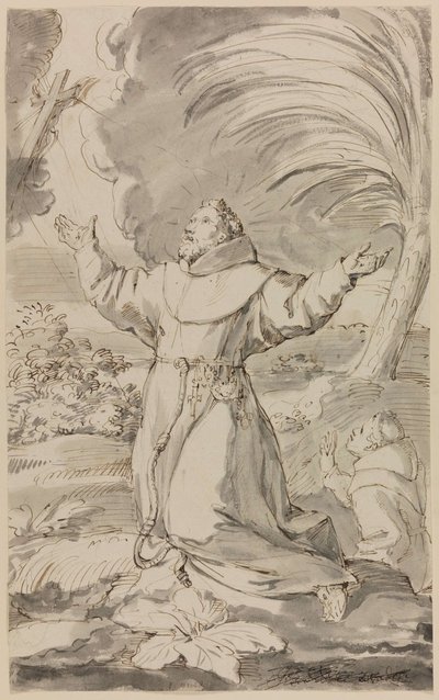 Franciszek otrzymuje stygmaty autorstwa Jan Claudius de Cock