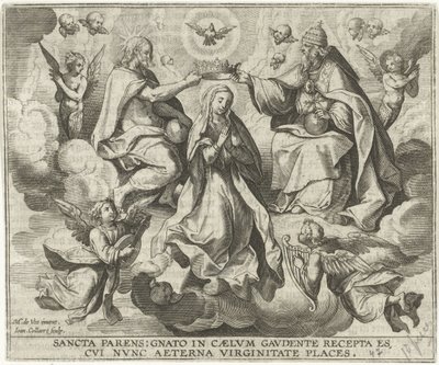 Koronacja Marii autorstwa Jan Collaert (II)