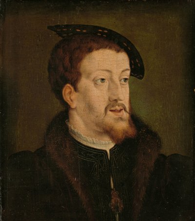 Portret Karola V, Świętego Cesarza Rzymskiego autorstwa Jan Cornelisz Vermeyen (manner of)