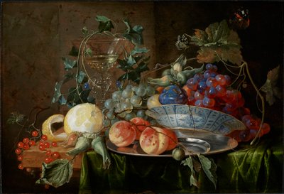 Martwa natura z owocami i kieliszkiem à la mode de Venise, ok. 1652 r. autorstwa Jan Davidsz de Heem
