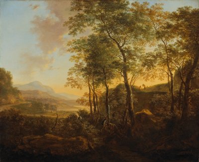 Zalesione wzgórze z widokiem, ok. 1645 autorstwa Jan Dirksz Both
