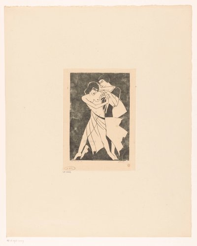 tańcząca para autorstwa Jan Frank (signed by artist)