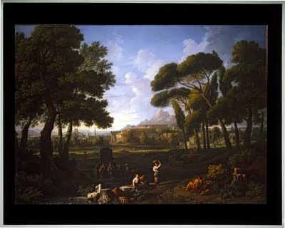 Krajobraz Fantazja z widokiem na Rzym (płótno) autorstwa Jan Frans van (1662 1749) Bloemen