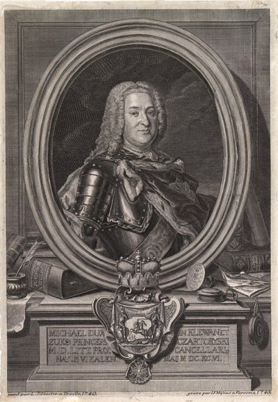 Portret księcia Michała Fryderyka Czartoryskiego 1696-1775, połowa XVIII w. autorstwa Jan Fryderyk Mylius