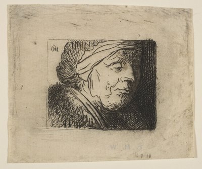 Głowa Starej Kobiety, 1620-40. autorstwa Jan Georg van Vliet