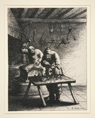 Ślusarze, z serii 18 Rzemiosł i Zawodów autorstwa Jan Georg van Vliet