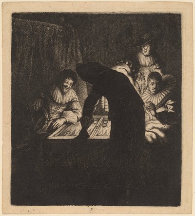 Gracze w tryktrak 1630. autorstwa Jan Georg van Vliet