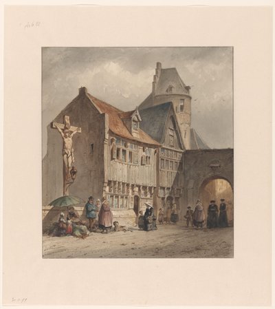 Ulica w Antwerpii autorstwa Jan Gerard Smits