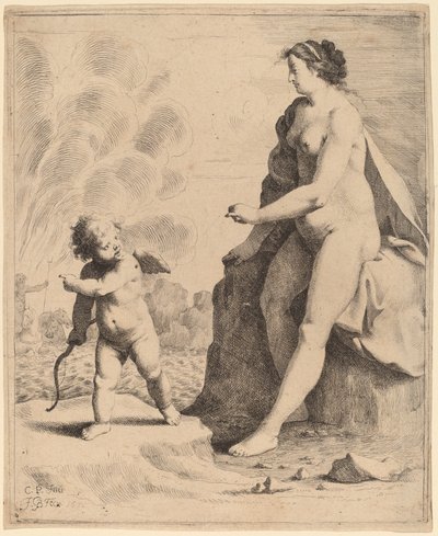Wenus i Kupidyn autorstwa Jan Gerritsz van Bronckhorst after Cornelis