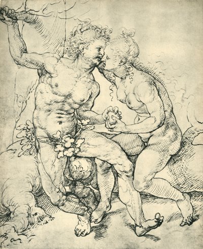Adam i Ewa, 1520-1525, 1943. autorstwa Jan Gossaert