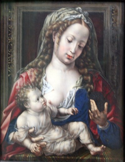 Maria mit dem Kind Maria z Dzieciątkiem Chrystusowym autorstwa Jan Gossaert