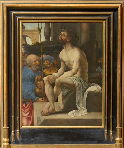 Naśmiewanie się z Chrystusa, 1527. autorstwa Jan Gossaert