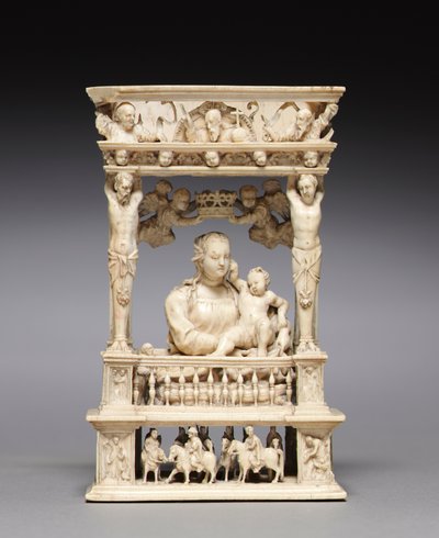 Dziewica z Dzieciątkiem w architektonicznej ramie, c. 1530-1540. autorstwa Jan Gossaert