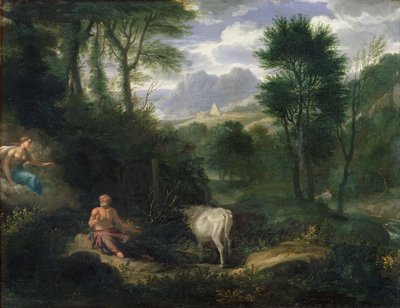 Zeus i Hera, koniec XVII w. autorstwa Jan Gotlief Glauber Myrtill