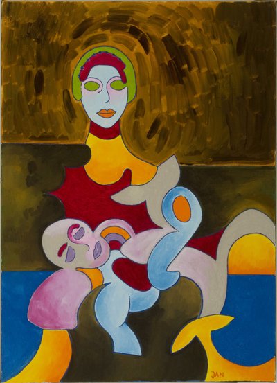 Pieta, 2009 (olej na płótnie) autorstwa Jan Groneberg