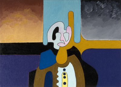 Fizyk w podeszłym wieku już nie rozumie świata, 2008 (olej na płótnie) autorstwa Jan Groneberg