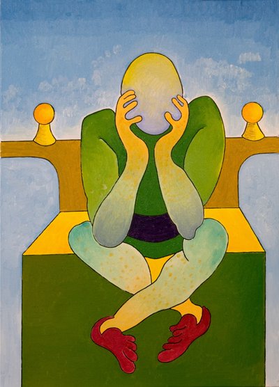 Król wszystkich żab, 2007 (olej na płótnie) autorstwa Jan Groneberg