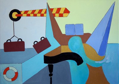 Ostatnia szansa pożegnania Steinwaya, 2009 (olej na płótnie) autorstwa Jan Groneberg