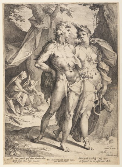 Bachus i Ceres opuszczają Wenus (Sine Cerere et Baccho Friget Venus) autorstwa Jan Harmensz. Muller