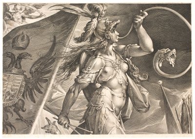 Bellona pomaga armii cesarza w zwycięstwie nad Turkami autorstwa Jan Harmensz. Muller