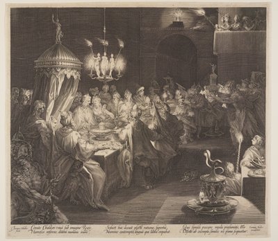 Uczta Belshazzara autorstwa Jan Harmensz. Muller