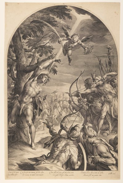 Męczeństwo świętego Sebastiana autorstwa Jan Harmensz. Muller